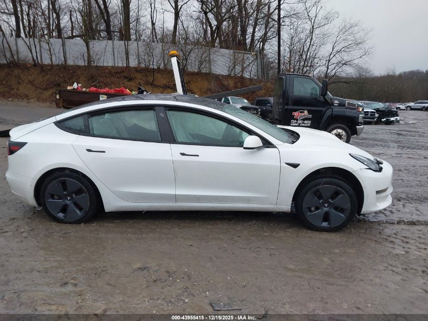 2022 Tesla Model 3 Long Range Dual Motor All-Wheel Drive VIN: 5YJ3E1EB5NF115071 Lot: 43955415