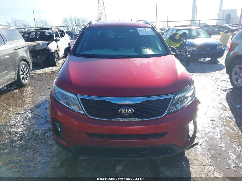 2014 Kia Sorento Lx V6 VIN: 5XYKTDA72EG497802 Lot: 43955430