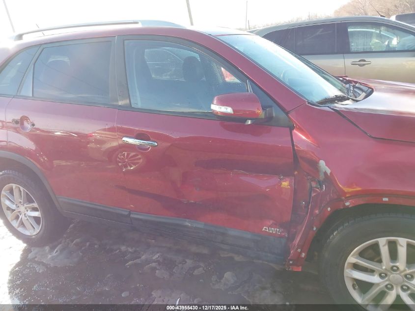 2014 Kia Sorento Lx V6 VIN: 5XYKTDA72EG497802 Lot: 43955430