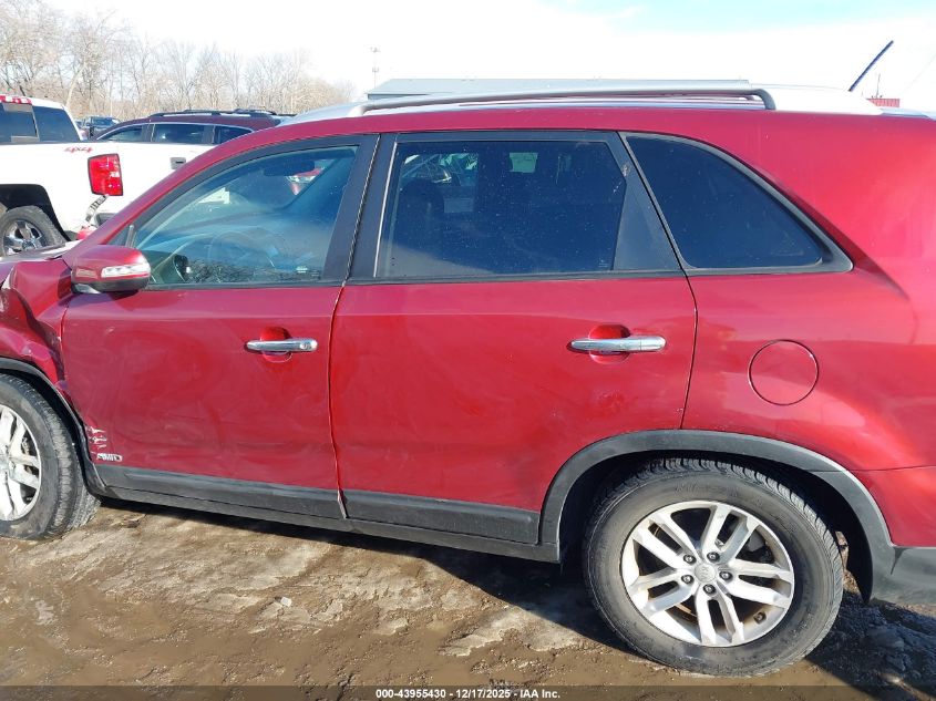 2014 Kia Sorento Lx V6 VIN: 5XYKTDA72EG497802 Lot: 43955430