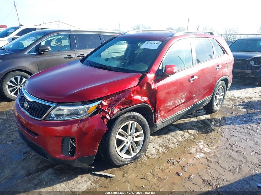 Vin: 5xyktda72eg497802, lot: 44451075, kia sorento lx v6 20142