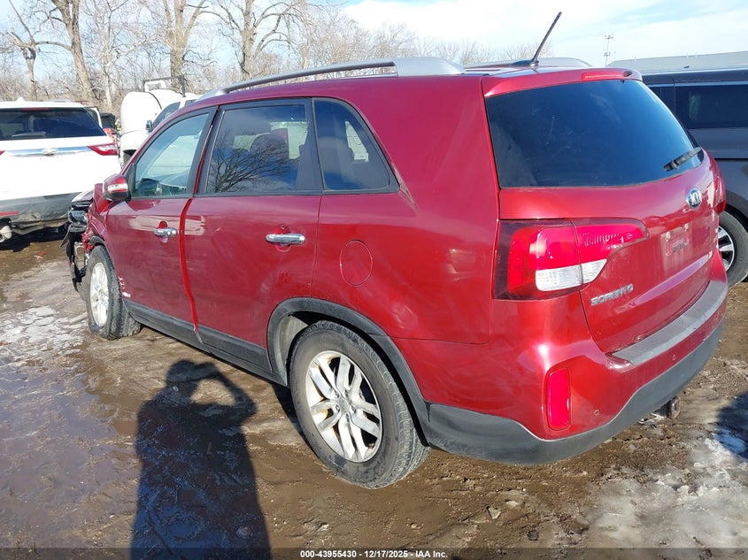 Vin: 5xyktda72eg497802, lot: 44451075, kia sorento lx v6 20143