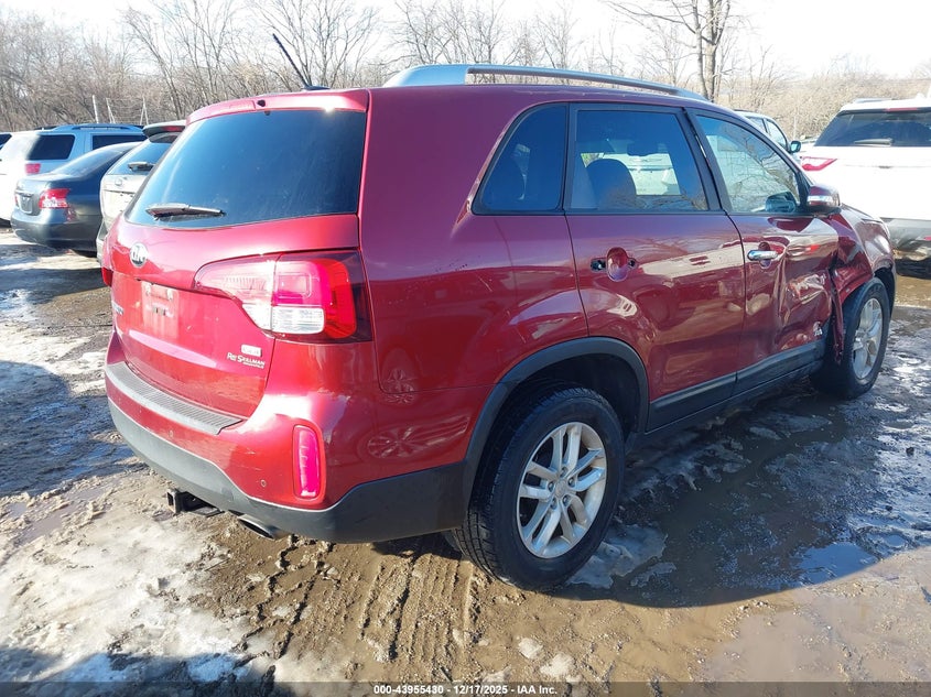 Vin: 5xyktda72eg497802, lot: 44451075, kia sorento lx v6 20144