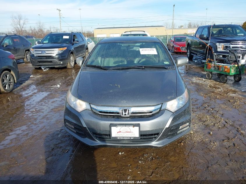 2012 Honda Insight Ex VIN: JHMZE2H76CS006527 Lot: 43955436