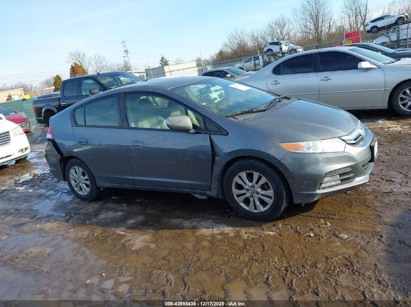 2012 Honda Insight Ex VIN: JHMZE2H76CS006527 Lot: 43955436
