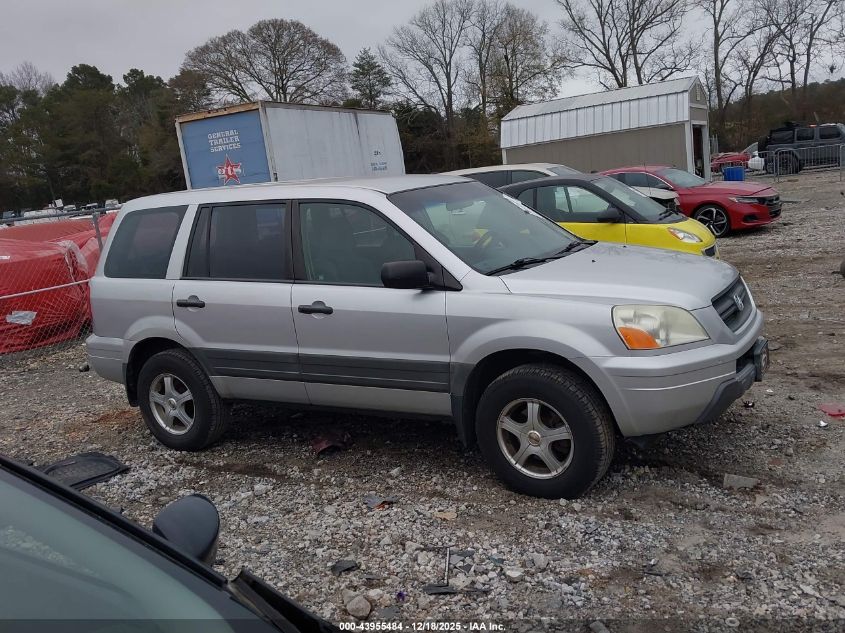 2005 Honda Pilot Lx VIN: 2HKYF18155H561342 Lot: 43955484