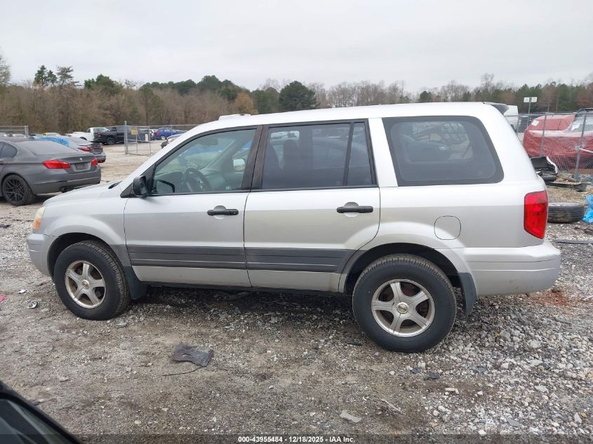 2005 Honda Pilot Lx VIN: 2HKYF18155H561342 Lot: 43955484
