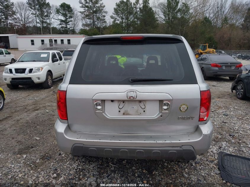 2005 Honda Pilot Lx VIN: 2HKYF18155H561342 Lot: 43955484