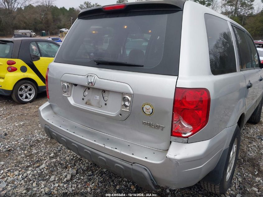 2005 Honda Pilot Lx VIN: 2HKYF18155H561342 Lot: 43955484