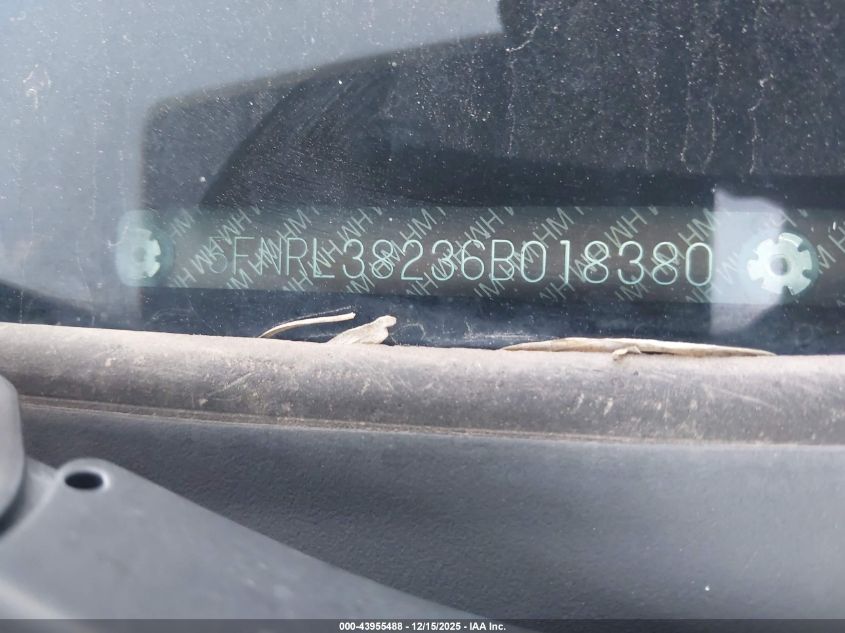 2006 Honda Odyssey Lx VIN: 5FNRL38236B018380 Lot: 43955488