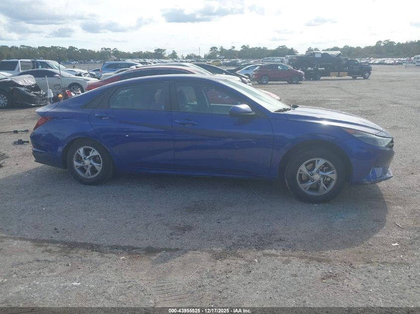 2021 Hyundai Elantra Se VIN: 5NPLL4AG0MH033015 Lot: 43955525