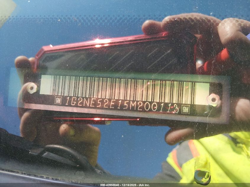 2005 Pontiac Grand Am Se VIN: 1G2NE52E15M200113 Lot: 43955540