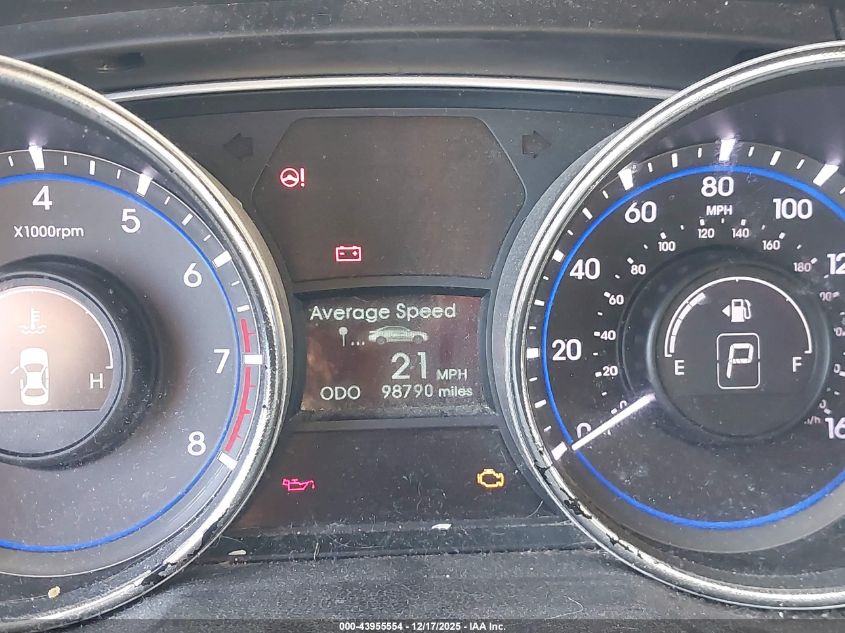 2014 Hyundai Sonata Gls VIN: 5NPEB4AC0EH816197 Lot: 43955554