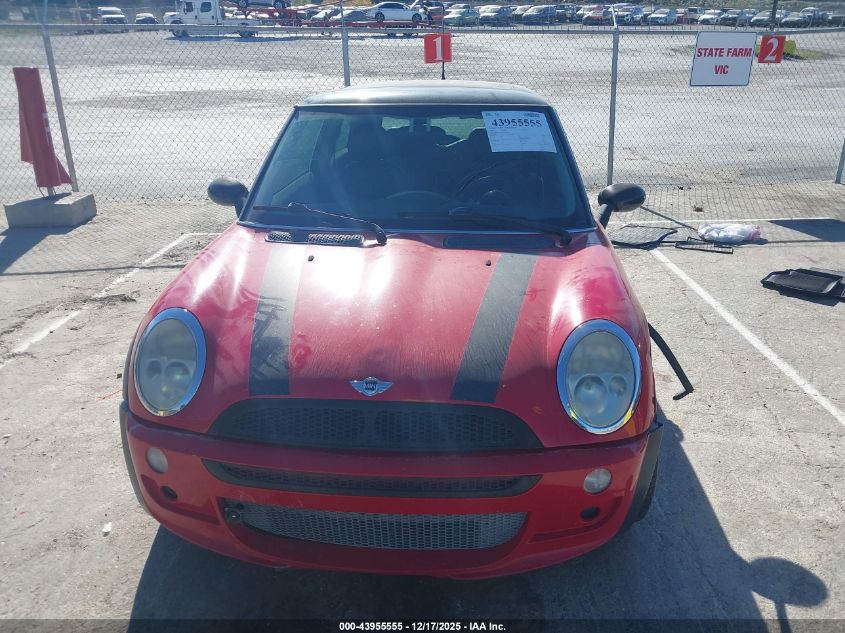 2004 Mini Cooper VIN: WMWRC33404TJ58807 Lot: 43955555