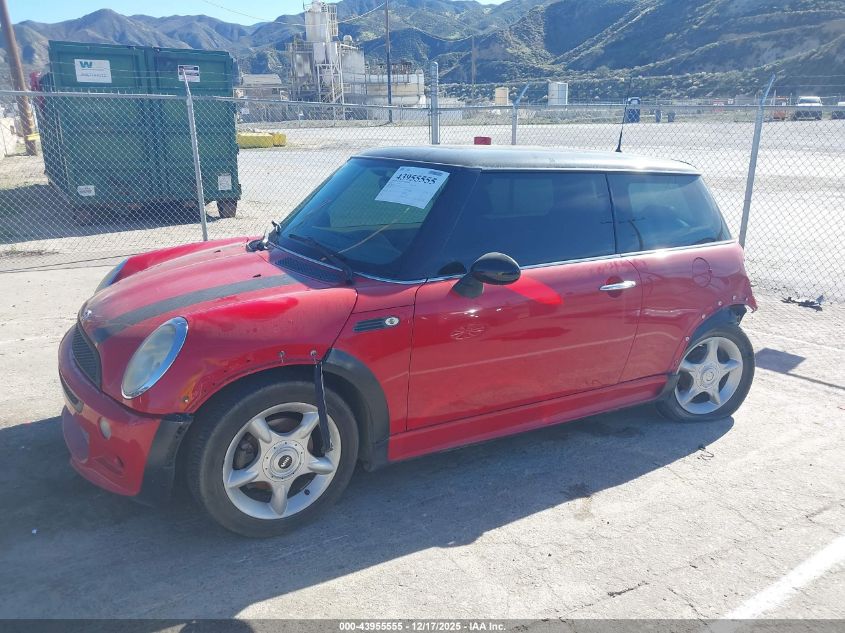 2004 Mini Cooper VIN: WMWRC33404TJ58807 Lot: 43955555