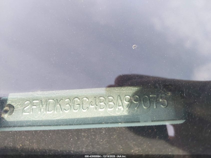 2011 Ford Edge Se VIN: 2FMDK3GC4BBA99075 Lot: 43955564