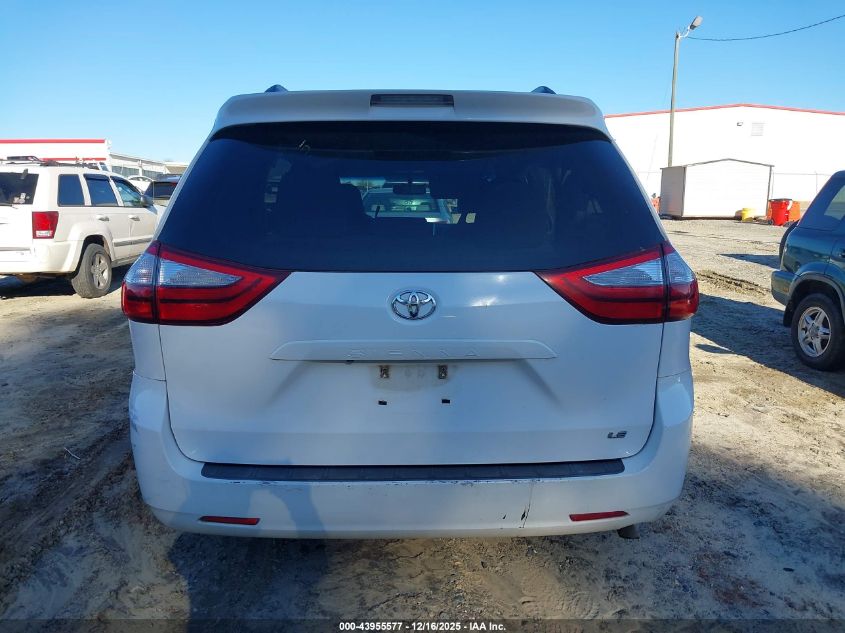 2016 Toyota Sienna Le 8 Passenger VIN: 5TDKK3DC7GS694279 Lot: 43955577
