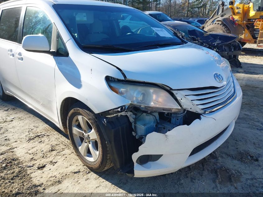 2016 Toyota Sienna Le 8 Passenger VIN: 5TDKK3DC7GS694279 Lot: 43955577