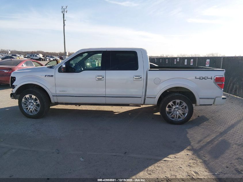 2013 Ford F-150 Platinum VIN: 1FTFW1ET8DFA52996 Lot: 43955581