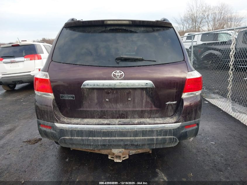 2013 Toyota Highlander Limited V6 VIN: 5TDDK3EH4DS248430 Lot: 43955599