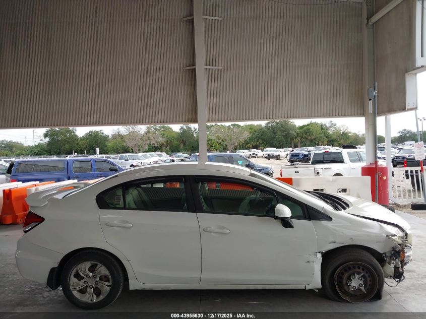 2013 Honda Civic Lx VIN: 2HGFB2F5XDH504979 Lot: 43955630