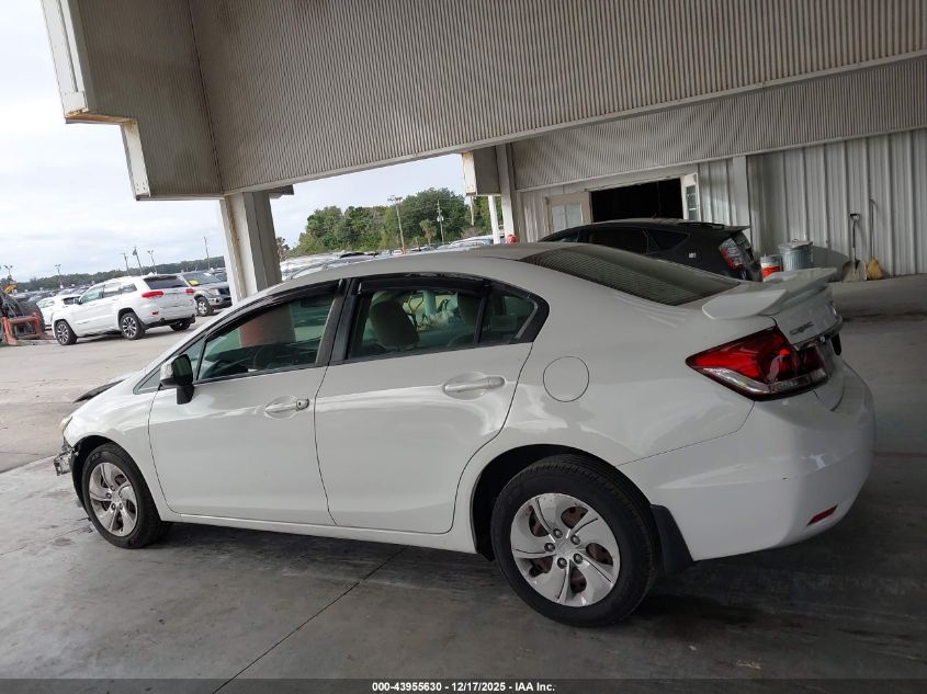 2013 Honda Civic Lx VIN: 2HGFB2F5XDH504979 Lot: 43955630