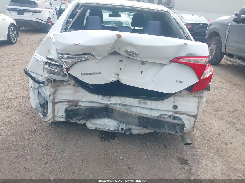 2018 Toyota Corolla Le VIN: 5YFBURHE5JP814573 Lot: 43955635