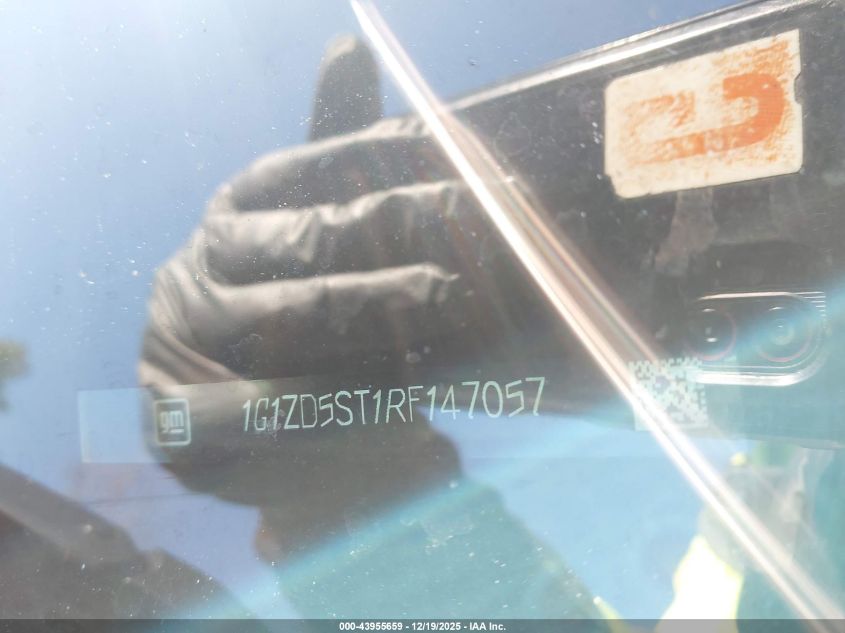 2024 Chevrolet Malibu Fwd 1Lt VIN: 1G1ZD5ST1RF147057 Lot: 43955659