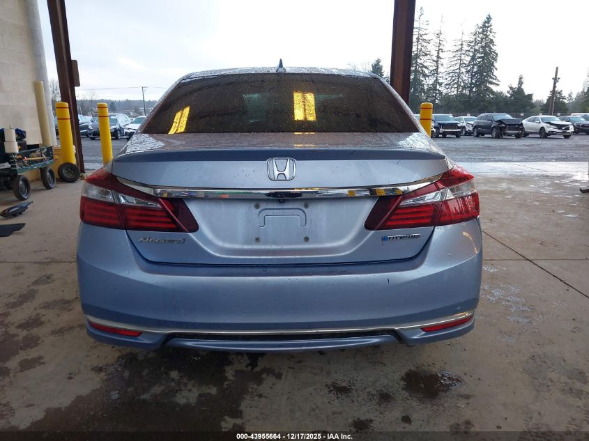 2017 Honda Accord Hybrid Ex-L VIN: JHMCR6F58HC022717 Lot: 43955664