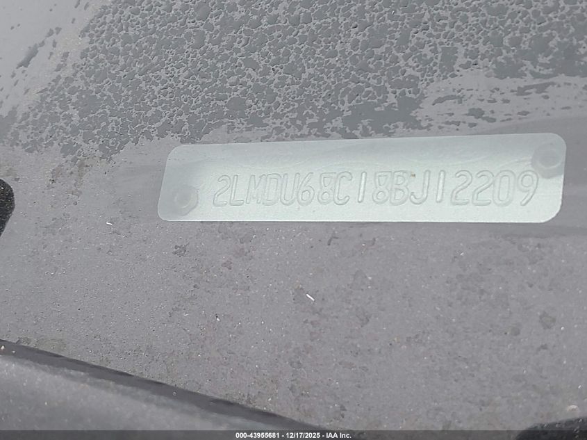 2008 Lincoln Mkx VIN: 2LMDU68C18BJ12209 Lot: 43955681