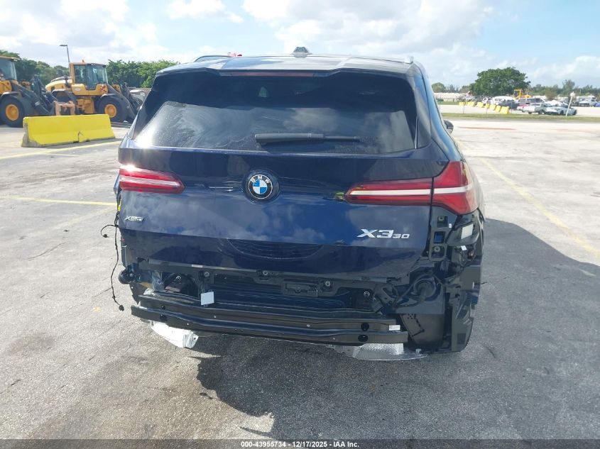 2026 BMW X3 30 xDrive VIN: 5UX53GP0XT9197897 Lot: 43955734