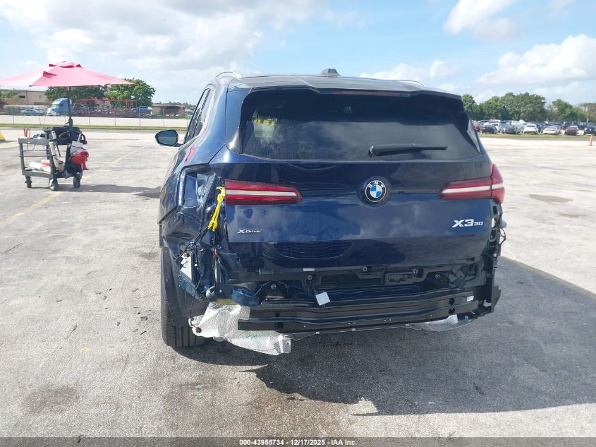 2026 BMW X3 30 xDrive VIN: 5UX53GP0XT9197897 Lot: 43955734