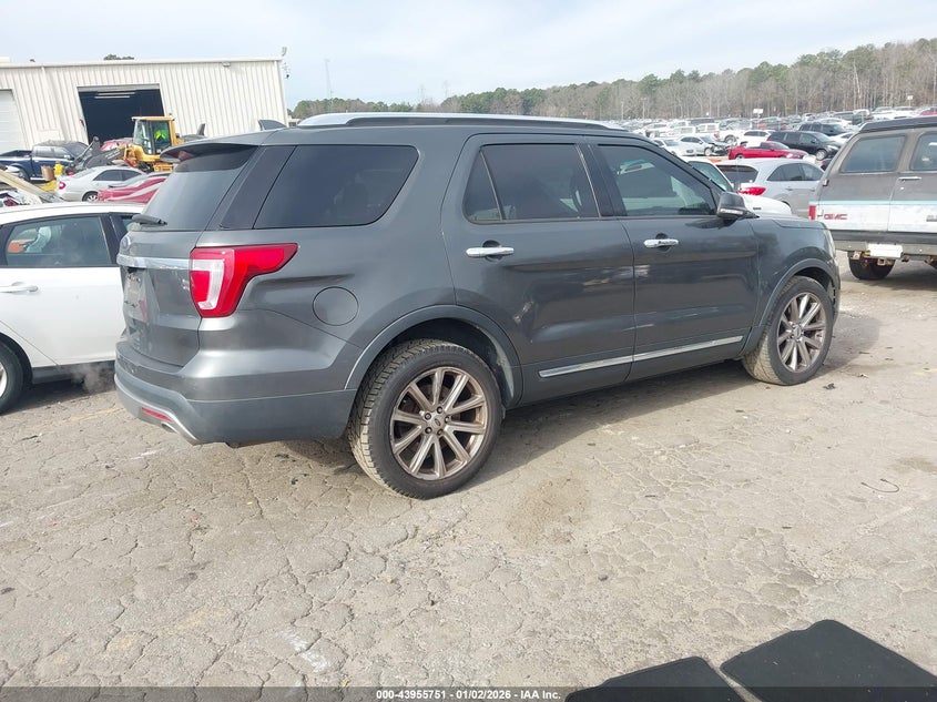 Vin: 1fm5k7f8xhgb80687, lot: 44451395, ford explorer limited 20174