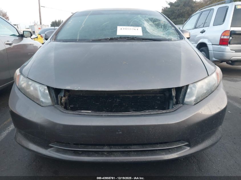 2012 Honda Civic Lx VIN: 19XFB2F52CE374835 Lot: 43955761