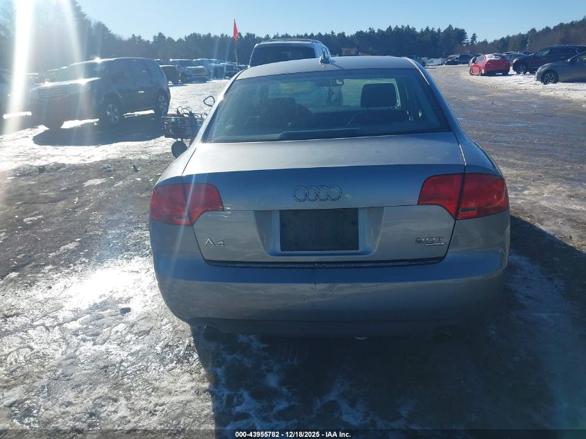 2005 Audi A4 2.0T VIN: WAUDF68E65A426731 Lot: 43955782