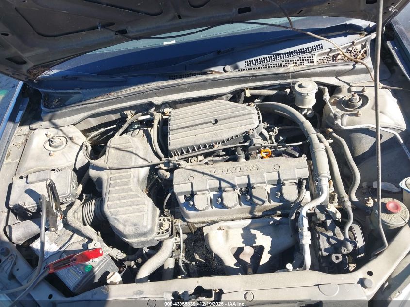 2001 Honda Civic Dx VIN: 2HGES162X1H512104 Lot: 43955839