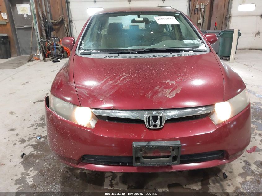 2008 Honda Civic Lx VIN: 1HGFA16598L055364 Lot: 43955842