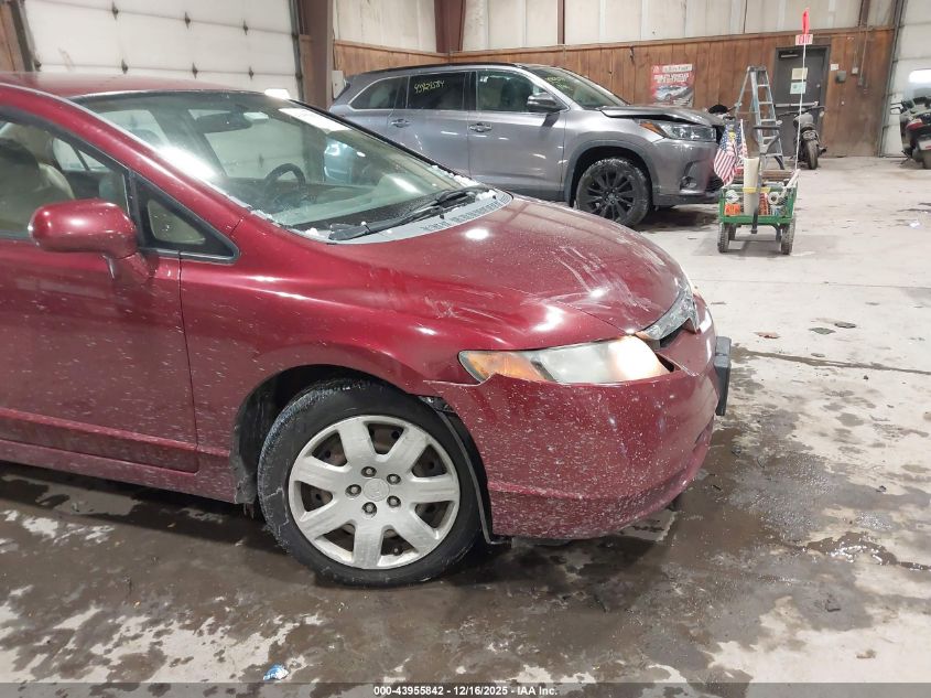 2008 Honda Civic Lx VIN: 1HGFA16598L055364 Lot: 43955842