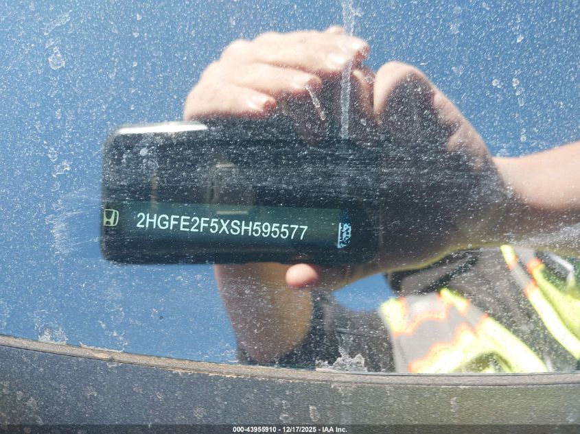 2025 Honda Civic Sport VIN: 2HGFE2F5XSH595577 Lot: 43955910