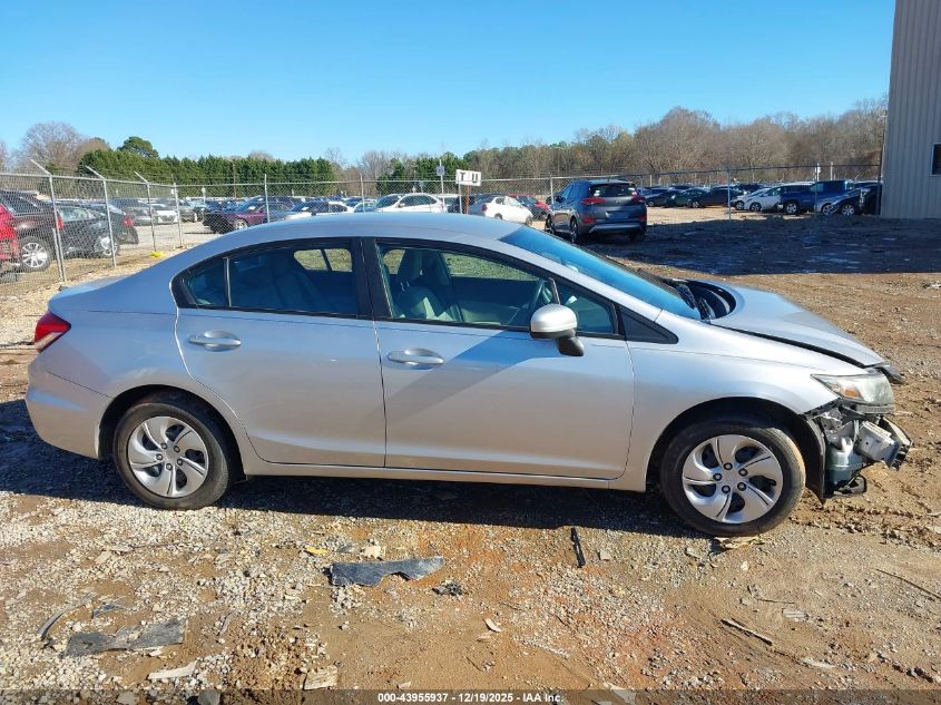2015 Honda Civic Lx VIN: 19XFB2F52FE075379 Lot: 43955937