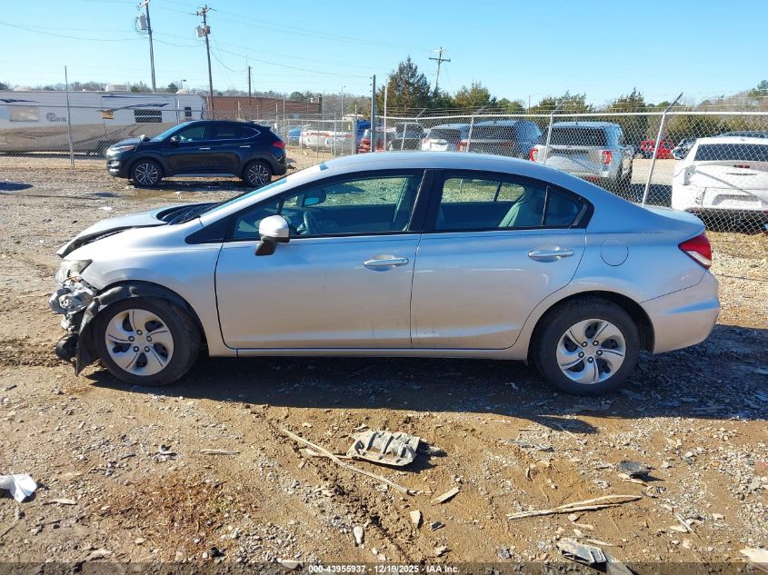 2015 Honda Civic Lx VIN: 19XFB2F52FE075379 Lot: 43955937