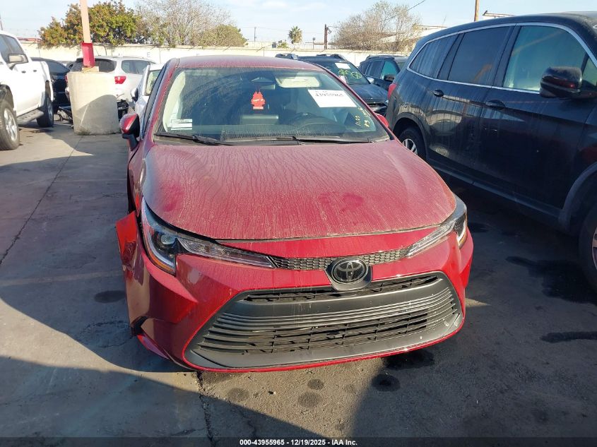 2025 Toyota Corolla Le VIN: 5YFB4MDE8SP298591 Lot: 43955965