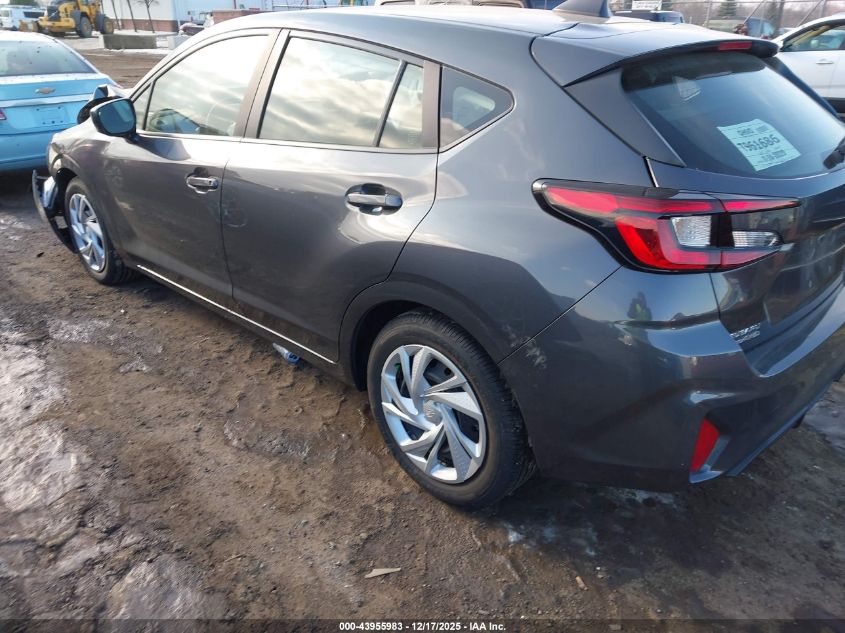 2025 Subaru Impreza Base 5-Door VIN: JF1GUABC6S8334317 Lot: 43955983