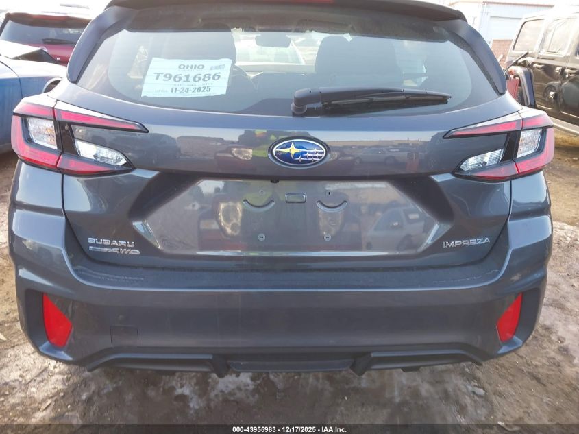 2025 Subaru Impreza Base 5-Door VIN: JF1GUABC6S8334317 Lot: 43955983