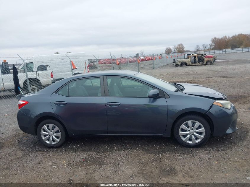 2015 Toyota Corolla Le VIN: 5YFBURHE2FP249058 Lot: 43956017
