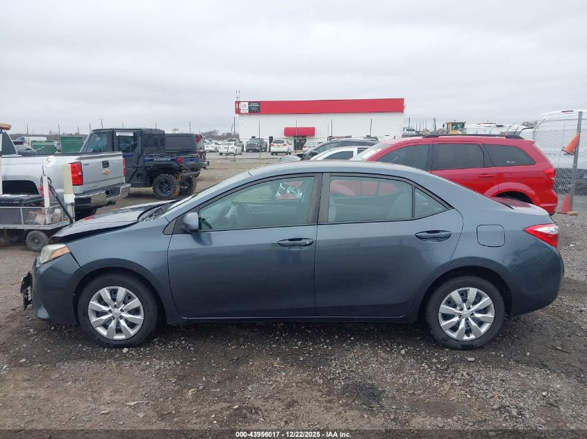 2015 Toyota Corolla Le VIN: 5YFBURHE2FP249058 Lot: 43956017