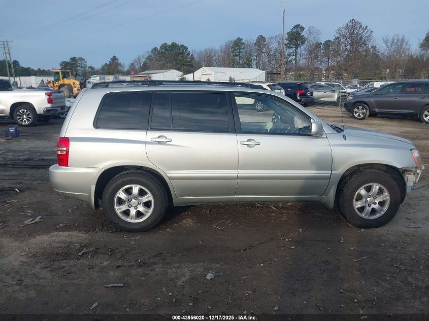 2003 Toyota Highlander V6 VIN: JTEGF21A630083045 Lot: 43956020