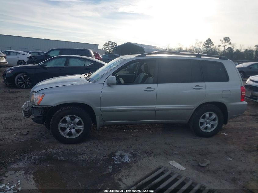 2003 Toyota Highlander V6 VIN: JTEGF21A630083045 Lot: 43956020