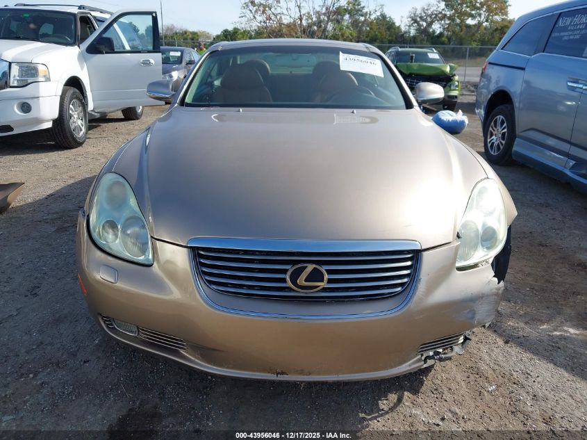2002 Lexus Sc 430 VIN: JTHFN48Y920031651 Lot: 43956046
