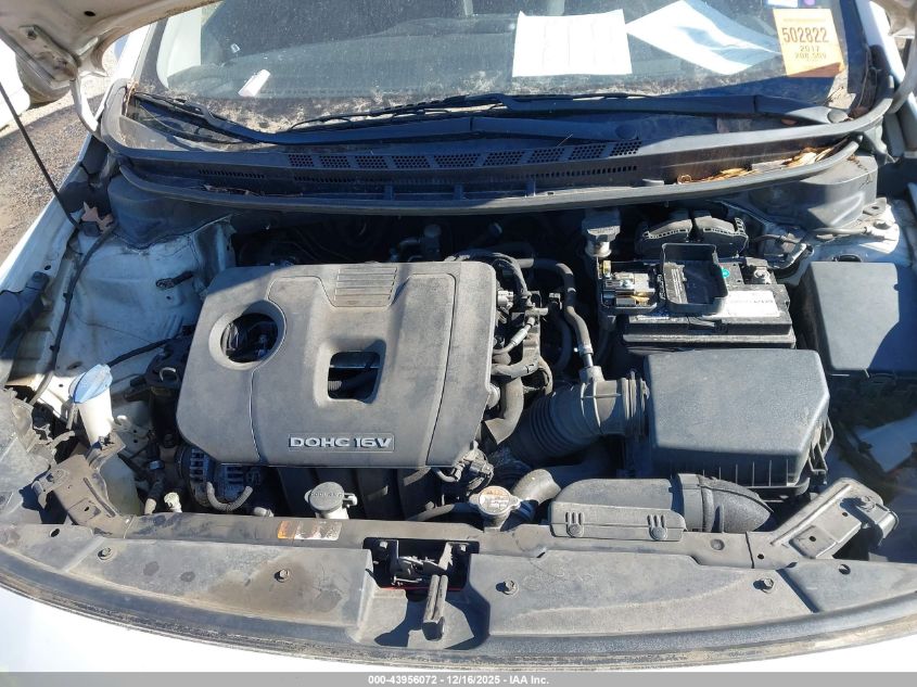 2017 Kia Forte Lx VIN: 3KPFL4A70HE134952 Lot: 43956072